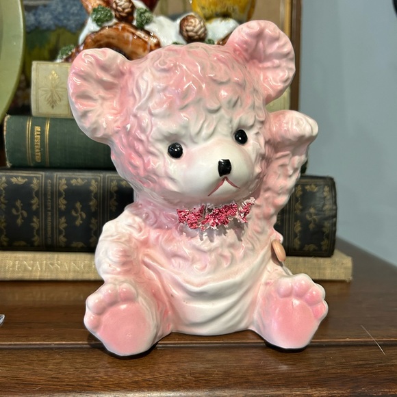 Vintage Pink Bear with Safety Pin - Picture 1 of 4